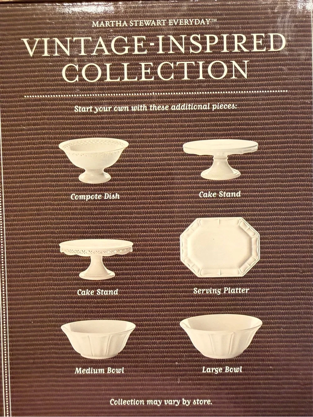 Vintage Martha Stewart Cream Ceramic Serving Bowl 2000-2001 Era